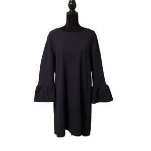 J. Crew Navy Blue Bell Sleeve Sheath Dress size XXL